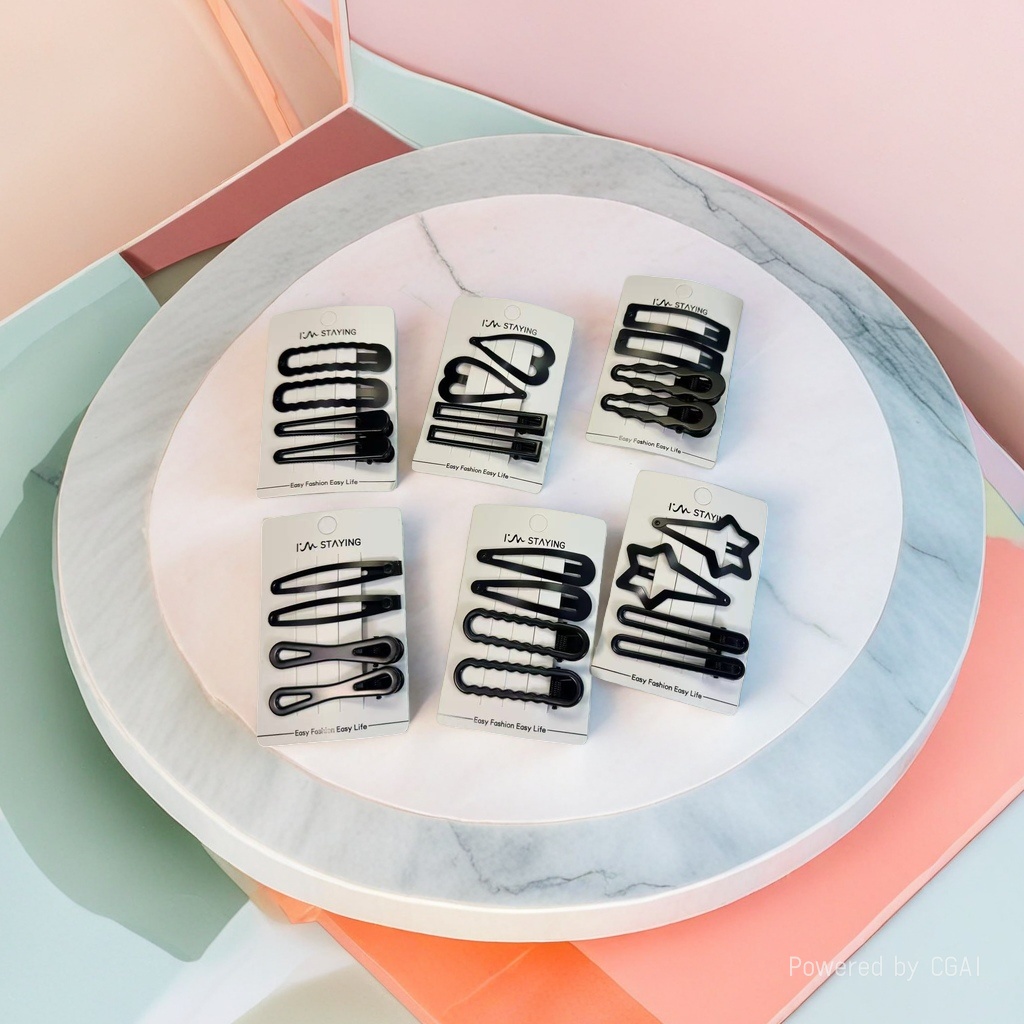 Black pearl hairpin grab set, accessories, hairpin grab, universal details Picture