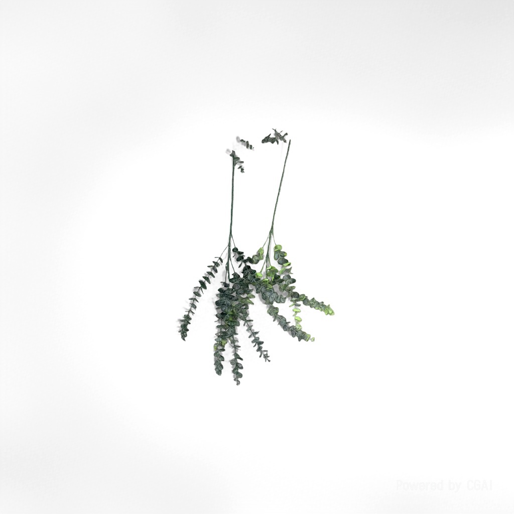 Artificial eucalyptus leaves, branches, green artificial tree flower stems, fruit slices for decoration