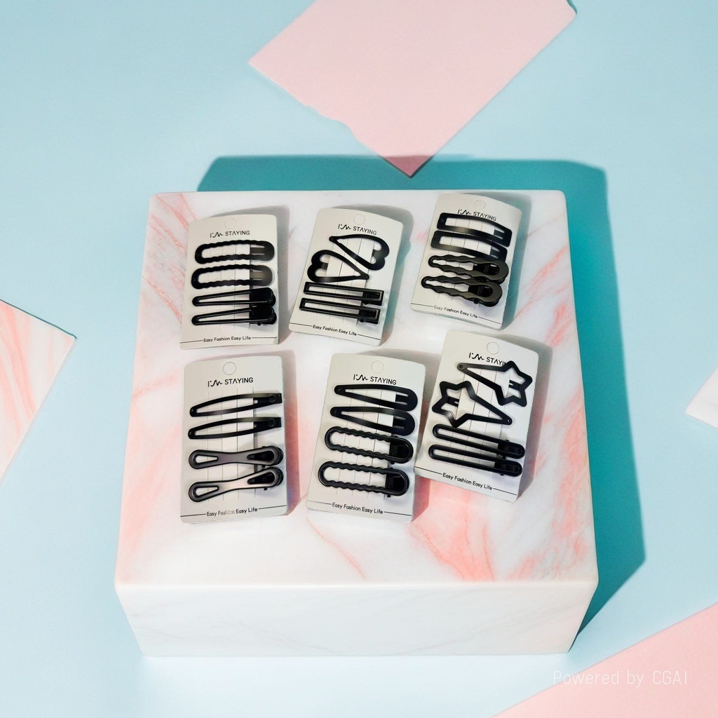 Black pearl hairpin grab set, accessories, hairpin grab, universal