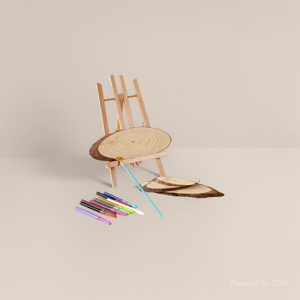 Wooden drawing board and easel set, children's art wooden drawing board Application Scenario