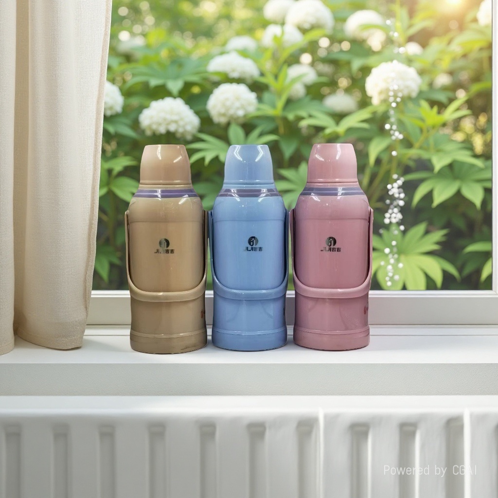 Beige, blue, pink insulated kettle, insulated bucket, pot, three-piece set, thermos, insulated bag, stainless steel kitchenware
