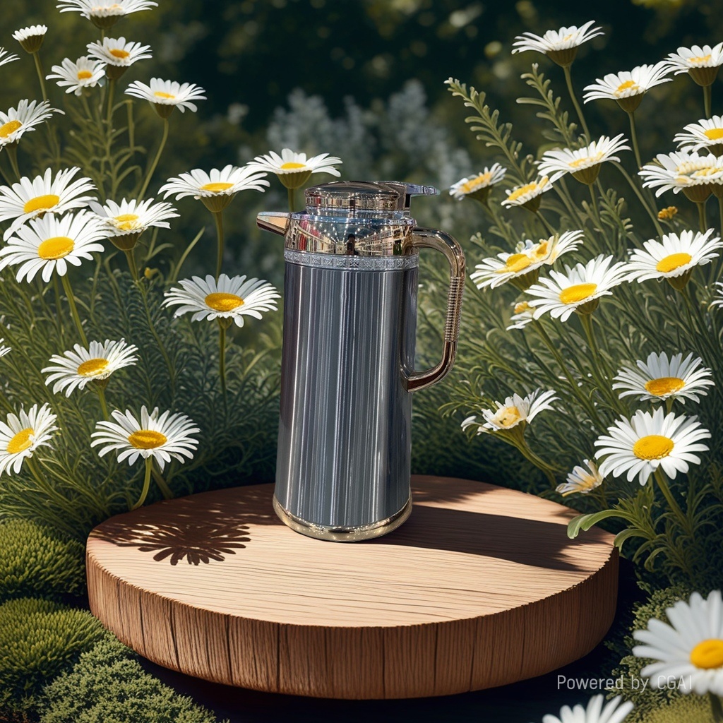 Silver stripe living electric caldera de aislamiento térmico para uso doméstico de gran capacidad con aislamiento de vacío thermos Specification image