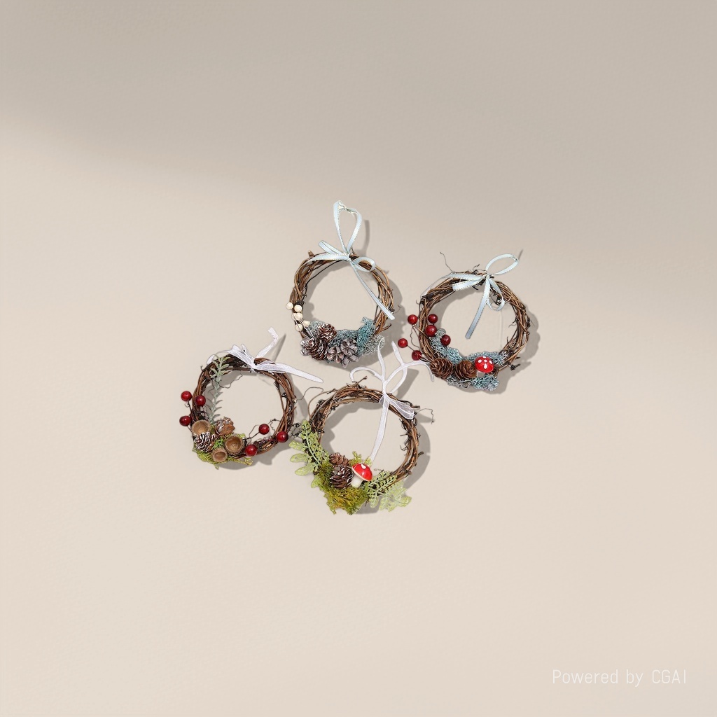 Artificial rattan and vine garland decorations, eternal flowers, festival decorative door hangers Specification image