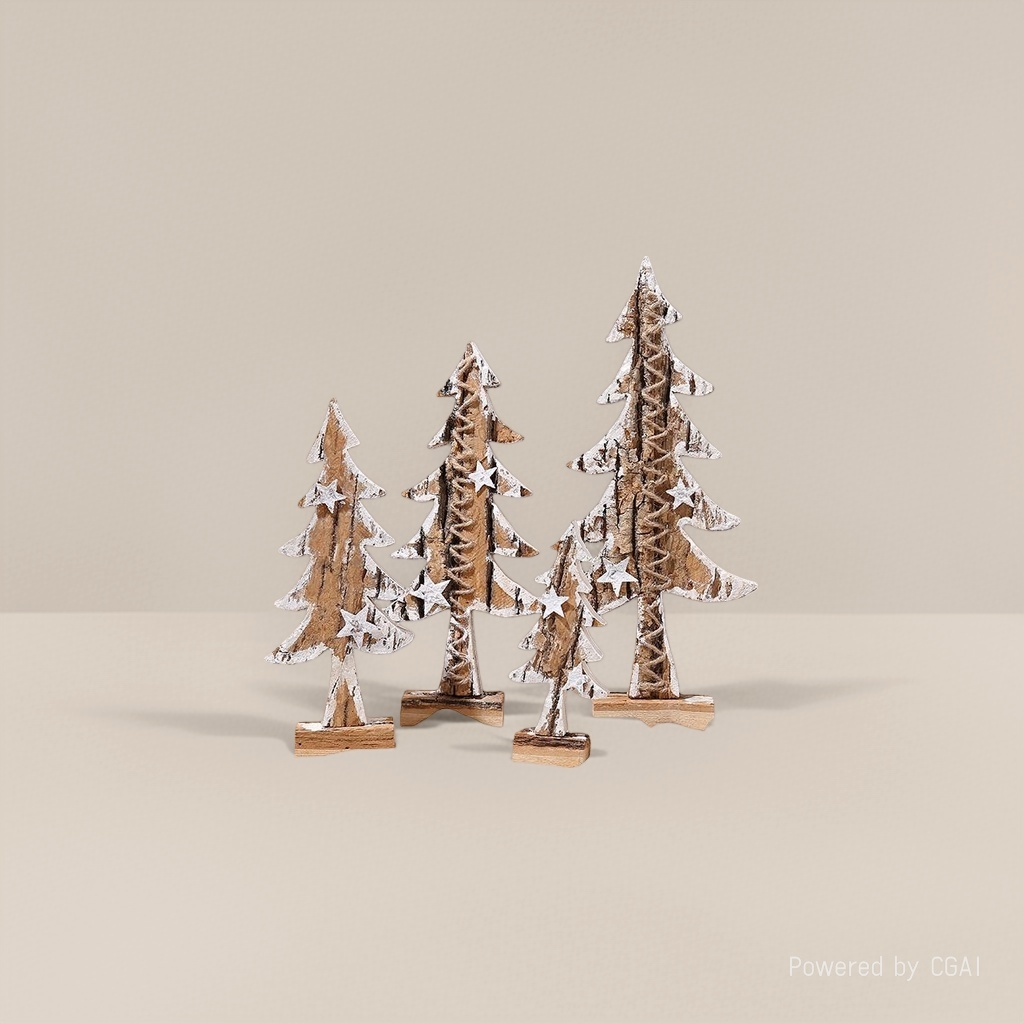 Wooden Christmas tree decorations and ornaments, Christmas scene arrangements, Christmas decorative items Specification image