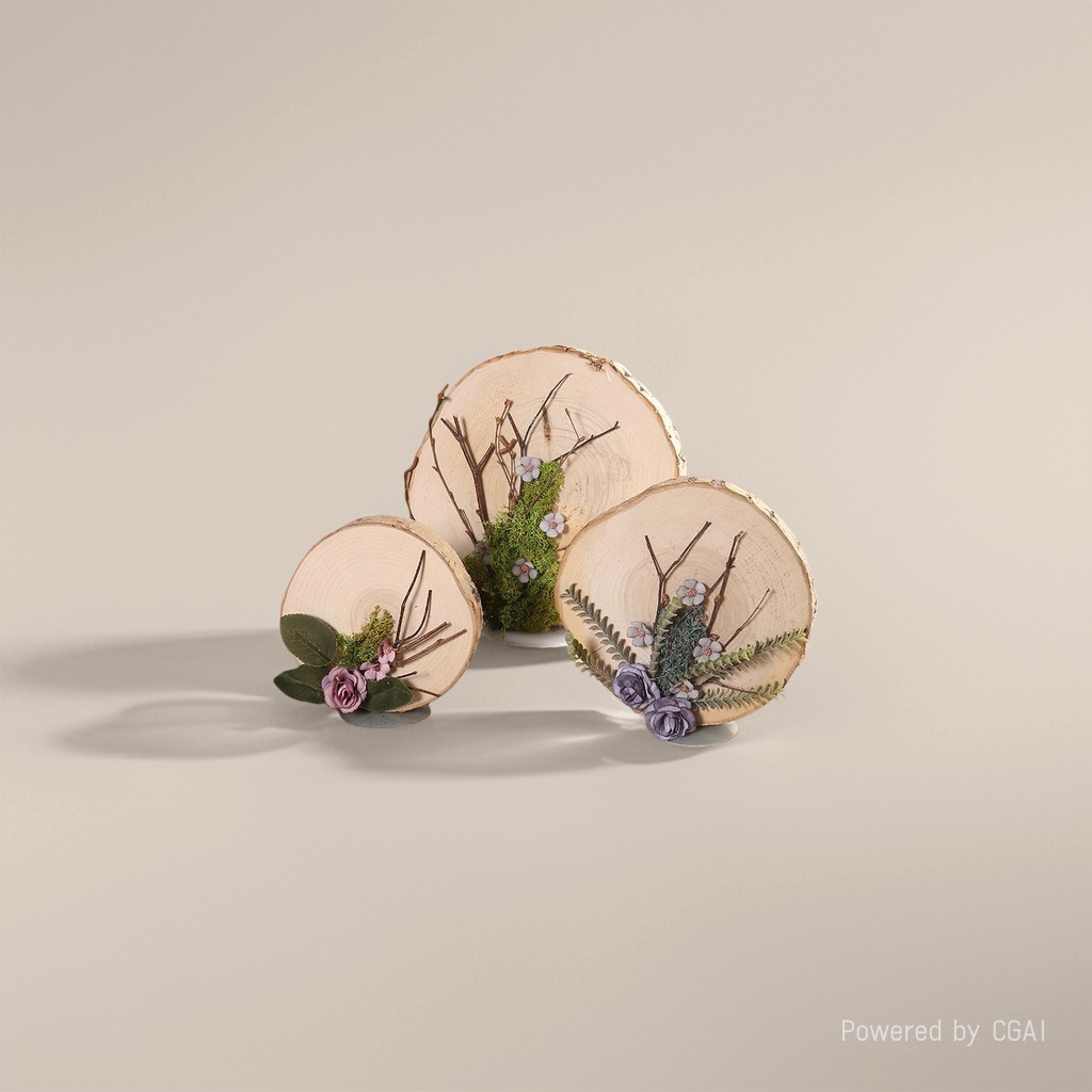 Wooden circular decorative ornaments, other decorative ornaments, Nordic-style home desktop decorations