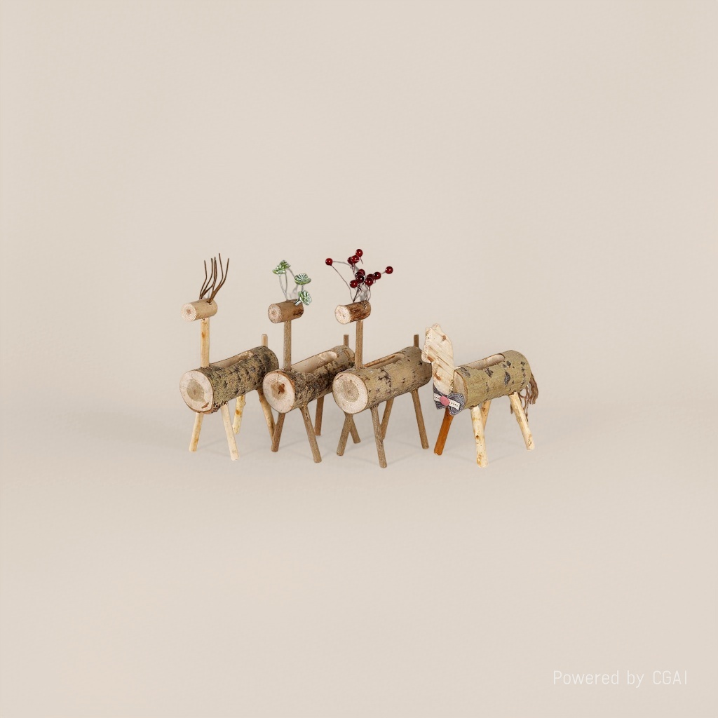 Wooden deer horse decorative items, creative home furnishings for the Nordic-style living room and bedroom tabletop Application Scenario