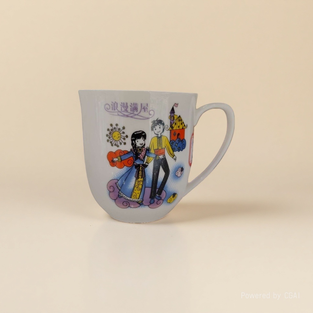 Christmas Nordic ceramic cup, 180ml anti-heat handle, simple style. Tel: 093625272 Application Scenario