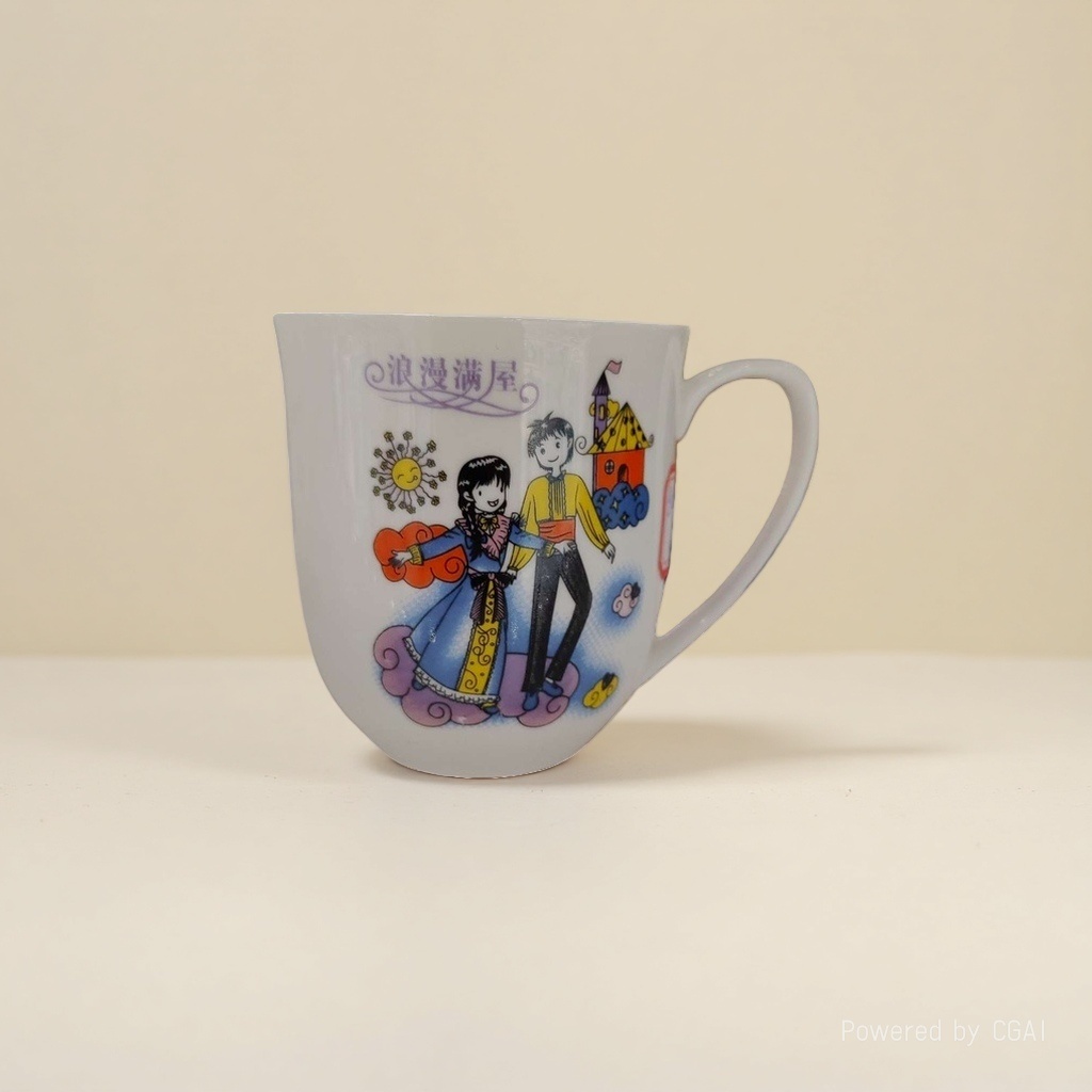 Christmas Nordic ceramic cup, 180ml anti-heat handle, simple style. Tel: 093625272 details Picture