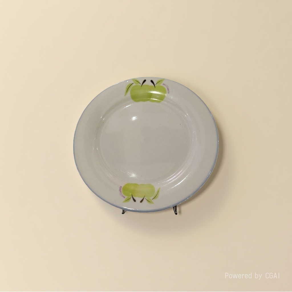 White ceramic bowl with green apple pattern, 316L stainless steel POTS, pans, bowls, instant noodle bowls, wooden bowls Specification image