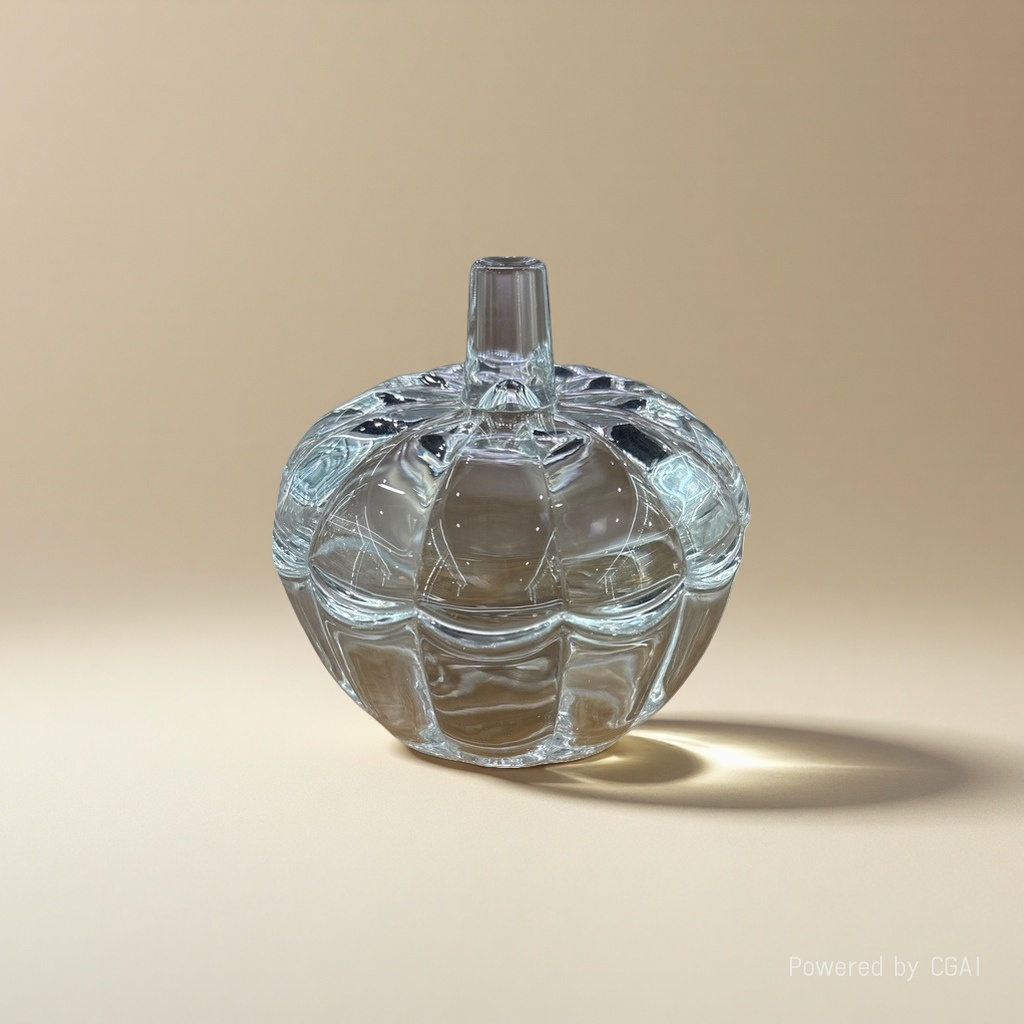 透明玻璃南瓜造型花瓶 玻璃试管瓶 渐变喷壶1.2L 苔藓生态瓶