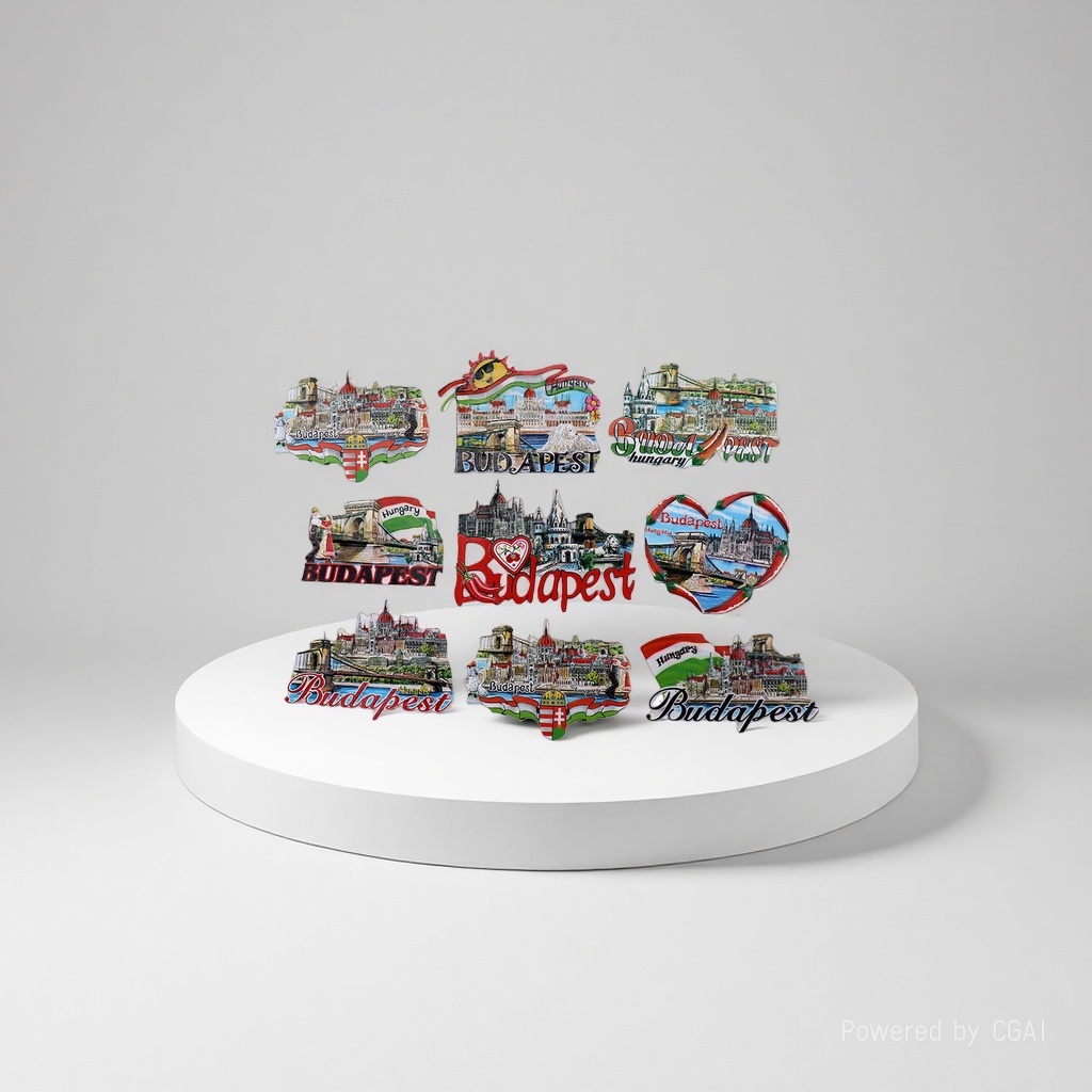 A three-dimensional magnetic sticker gift for travel souvenirs and decorative handicrafts from Budapest, the capital of Hungary Item Picture