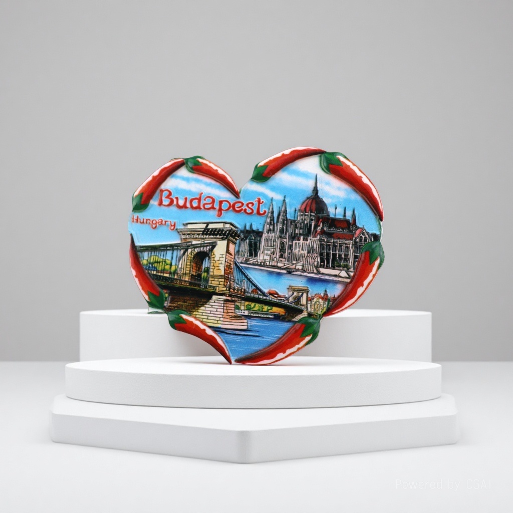 A three-dimensional magnetic sticker gift for travel souvenirs and decorative handicrafts from Budapest, the capital of Hungary Specification image