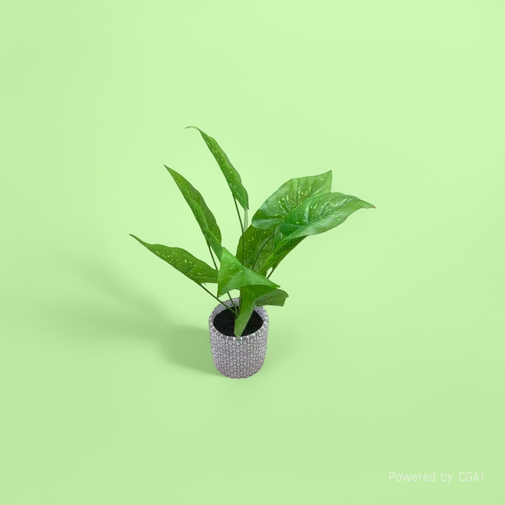 Peppermint green plant potted plants with seeds, green spotted leaf plants, indoor desktop souvenirs Specification image