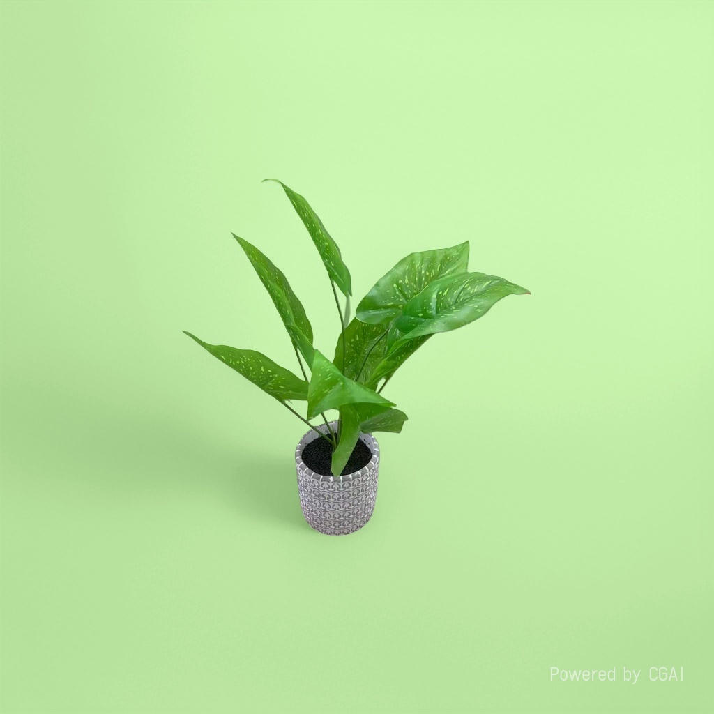 Peppermint green plant potted plants with seeds, green spotted leaf plants, indoor desktop souvenirs Application Scenario