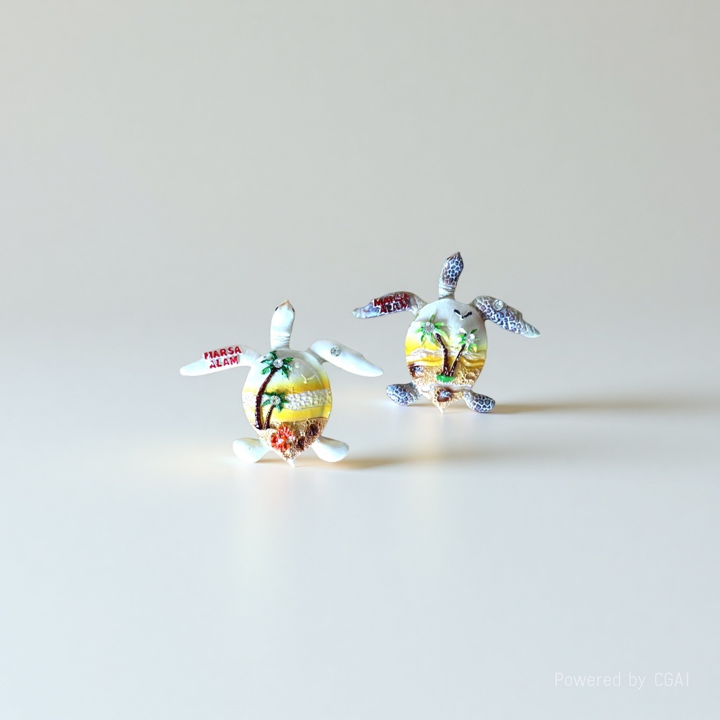 Source factory Marine animal three-dimensional refrigerator stickers, sea turtle magnetic stickers, resin handicrafts, sea turtle travel souvenirs customization Item Picture