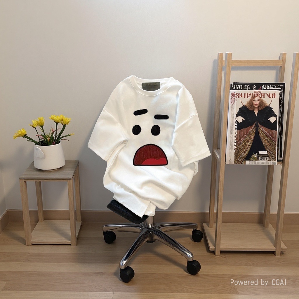 2026 Best-selling cartoon short T-shirts for men and women with a sense of national trend design and printed couple summer loose top T-shirts for women 105303703 Application Scenario