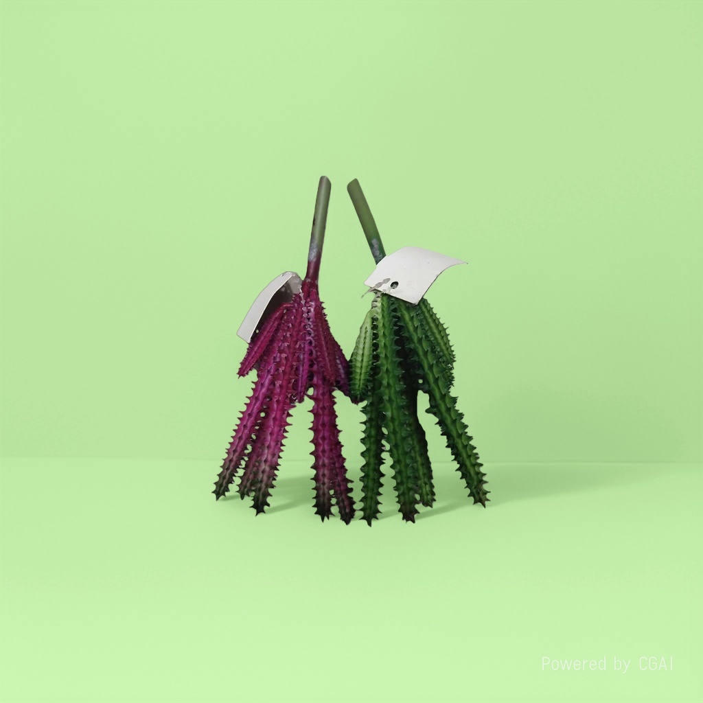 Colorful artificial cactus branches, artificial myrtle micro-landscape plant blind box, artificial flowers Application Scenario
