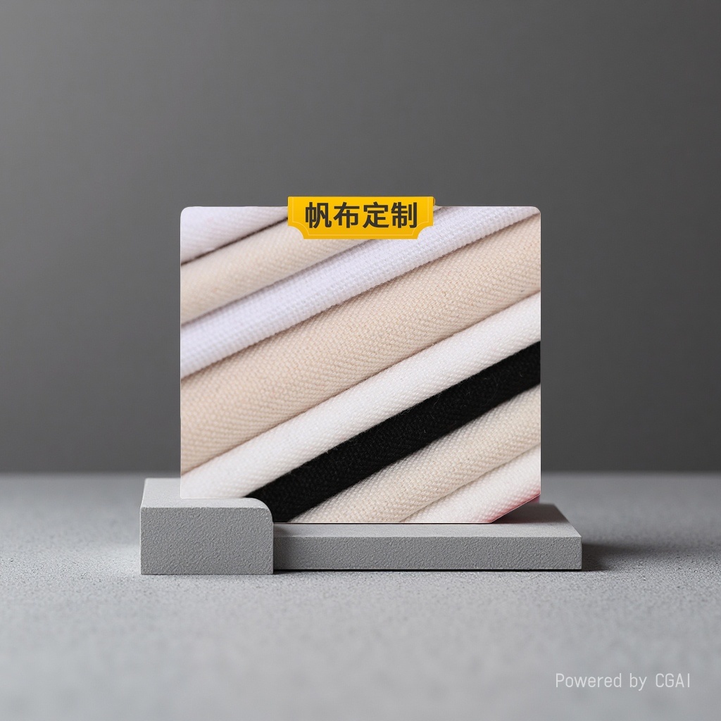 Recycled polyester-cotton multi-color canvas fabric stacked 14-amp canvas