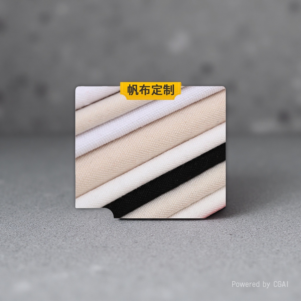 Recycled polyester-cotton multi-color canvas fabric stacked 14-amp canvas details Picture