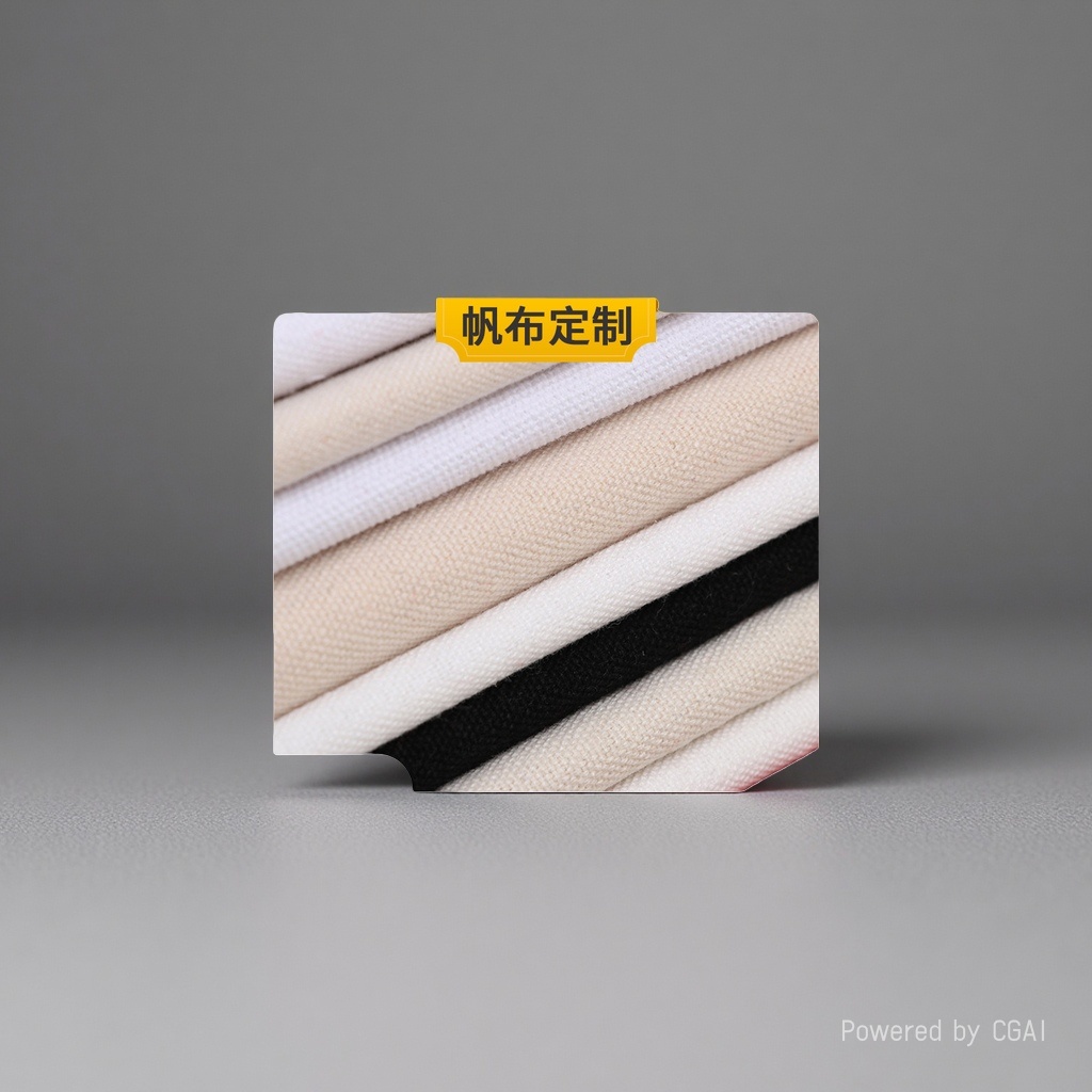 Recycled polyester-cotton multi-color canvas fabric stacked 14-amp canvas Specification image