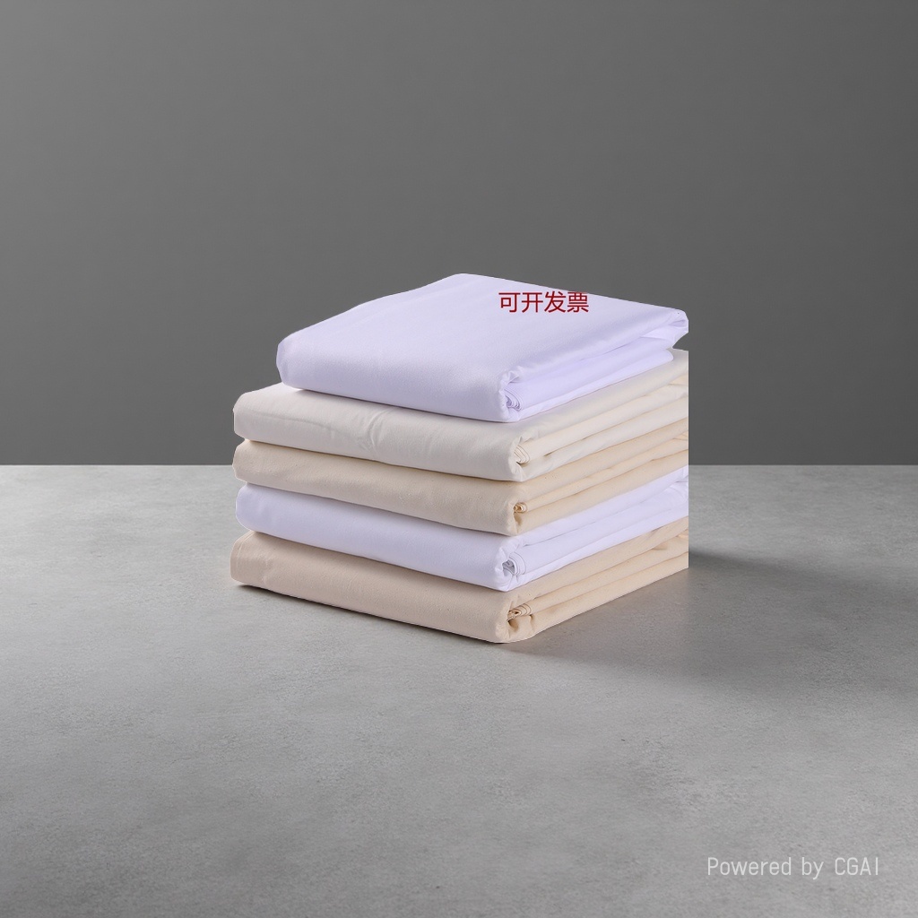 Blended fabric: white pure cotton polyester-cotton fabric base stacked with high-quality white fabric base Specification image