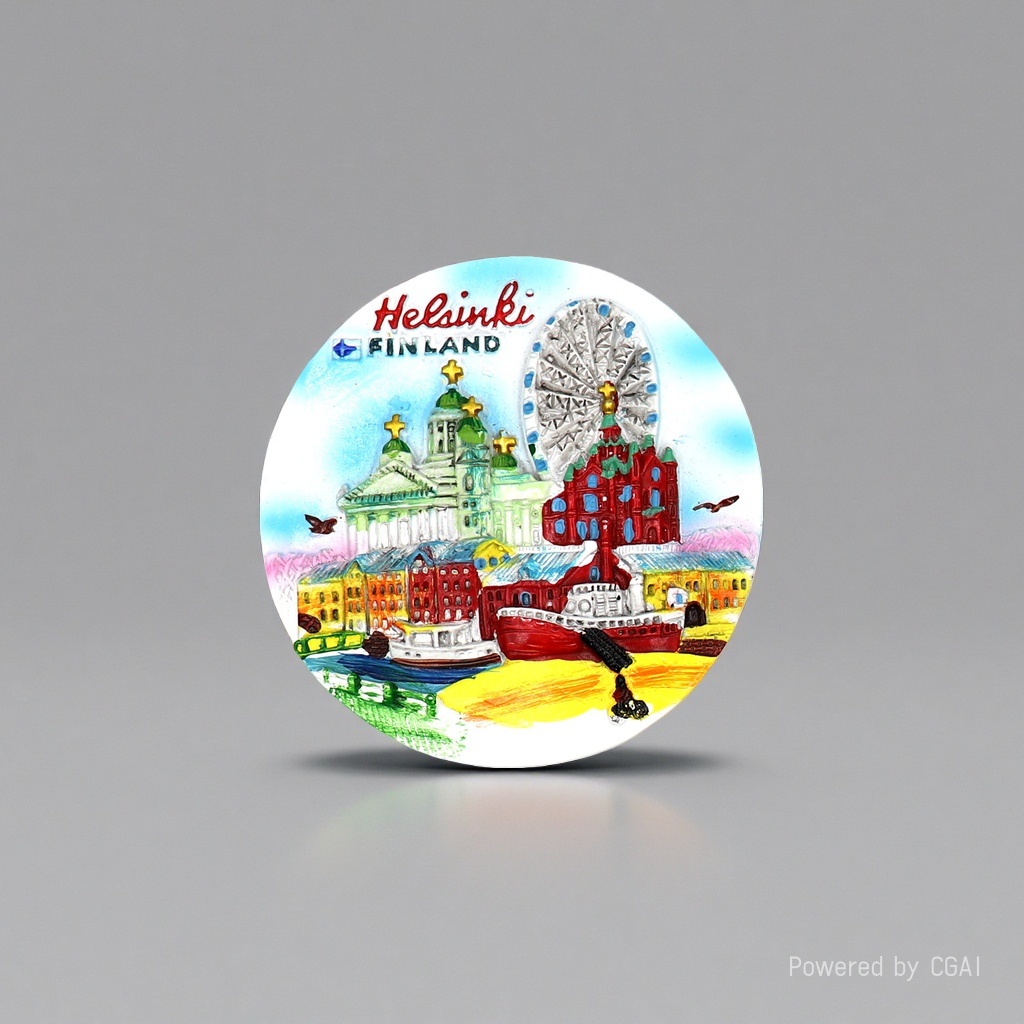 Nórdico finlandés pegatinas magnéticas de refrigerador recuerdos de viaje personalizados creativo tridimensional alce pintura animal decoración regalo wenchuang recuerdos Item Picture
