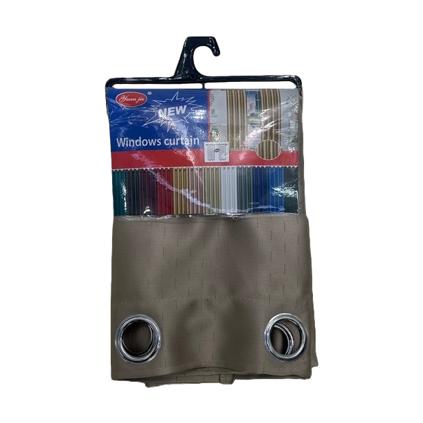 ستائر رمادية من القماش الدانتيل الفرنسي مقابض الرياح Item Picture