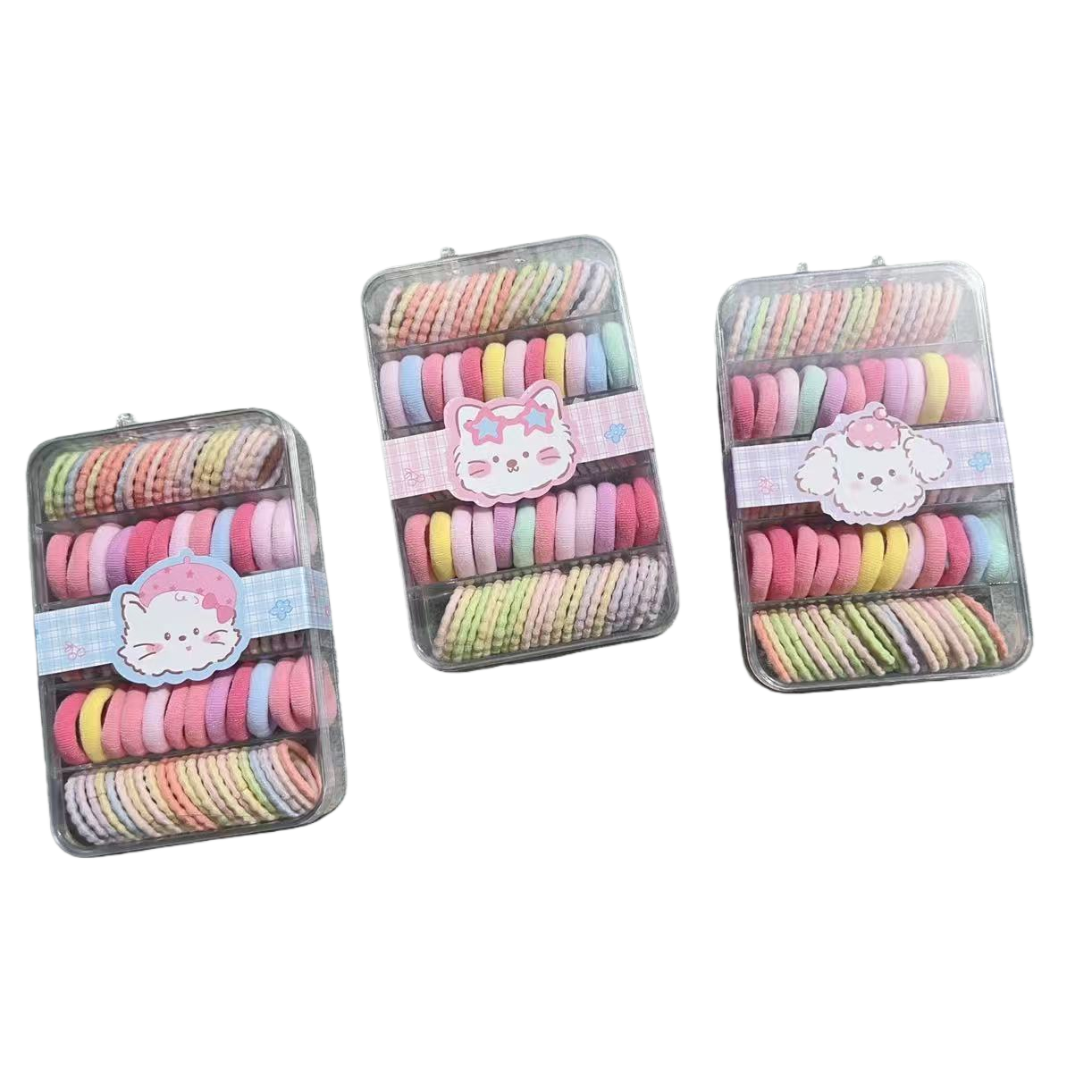 Colorful hair band storage box, wooden jewelry box, jewelry bag and accessory box, inner lining with buckle, necklace packaging box Item Picture