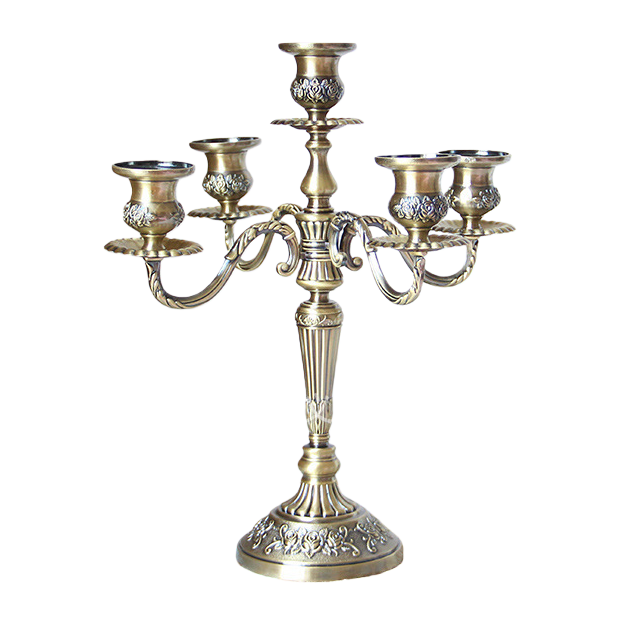 LED bronze five-candlestick e-sports atmosphere magnetic attraction light box artificial flower lotus decorative light Item Picture