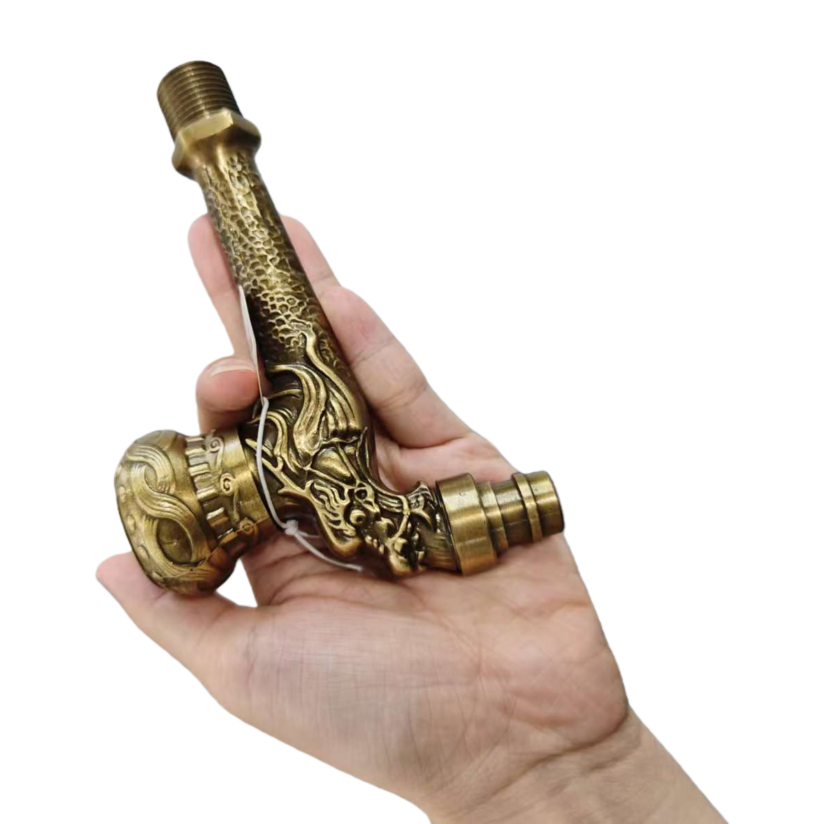 金色龙形黄铜卫浴水龙头 塑料五金百货 适配多种浴室场景