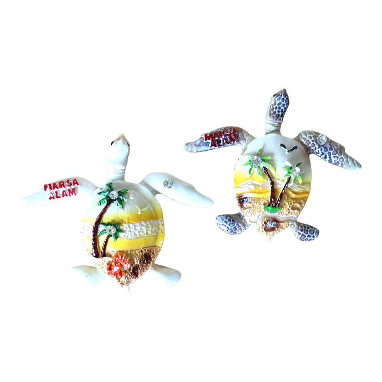 Source factory Marine animal three-dimensional refrigerator stickers, sea turtle magnetic stickers, resin handicrafts, sea turtle travel souvenirs customization Application Scenario