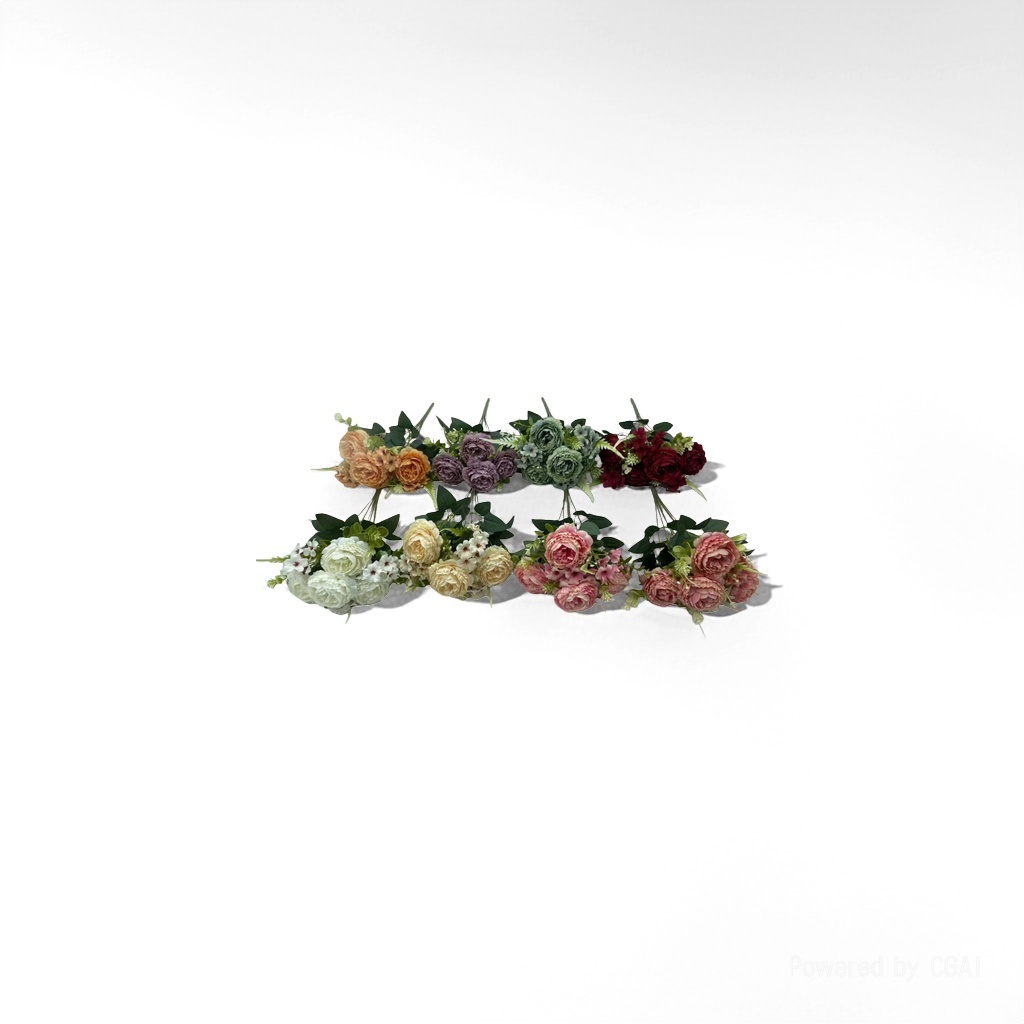 Simulación colorida bouquet de plástico espuma flores falsas flores artificiales decoración flores simuladas flores falsas Specification image