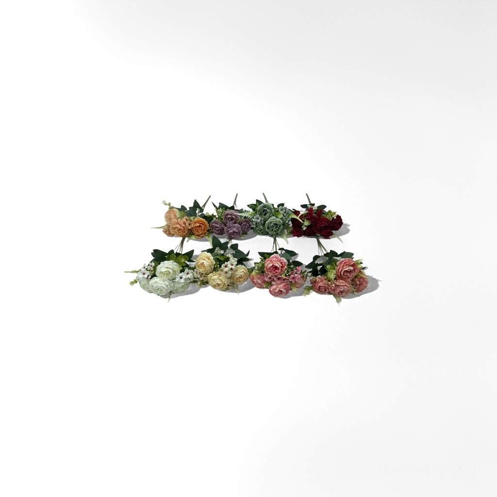 Simulación colorida bouquet de plástico espuma flores falsas flores artificiales decoración flores simuladas flores falsas details Picture