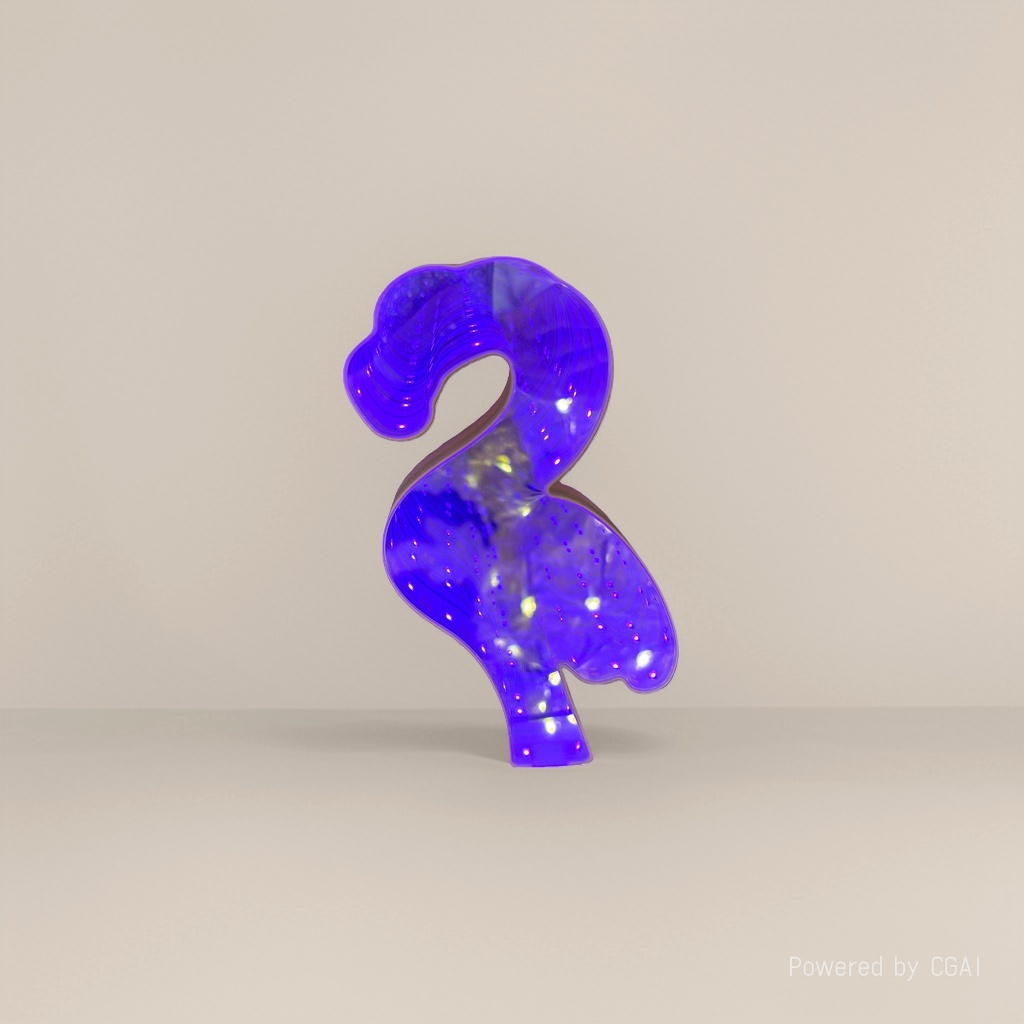 LED purple light-emitting question mark e-sports atmosphere magnetic e-sports atmosphere light details Picture