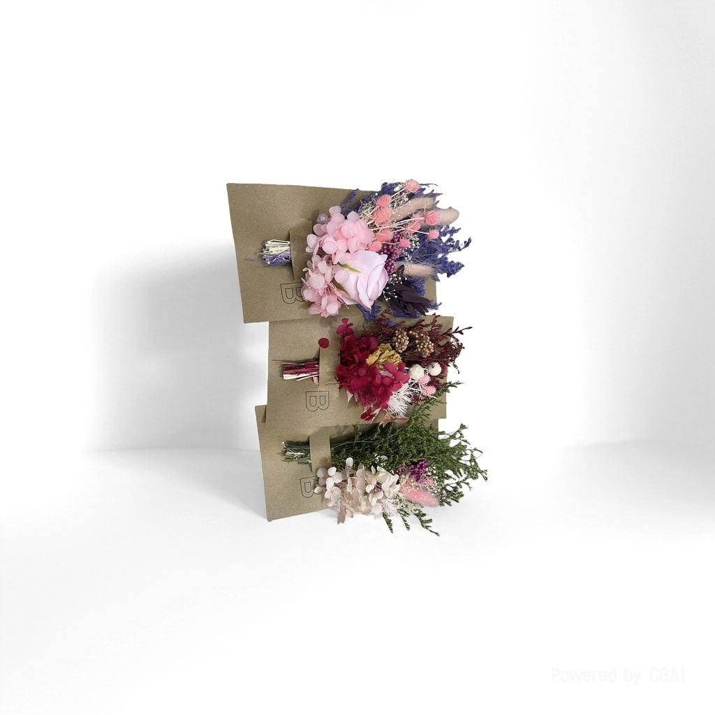DIY iron rod reed and wheat ear dried flower ornaments, natural dried flower decoration materials such as bean pods Specification image