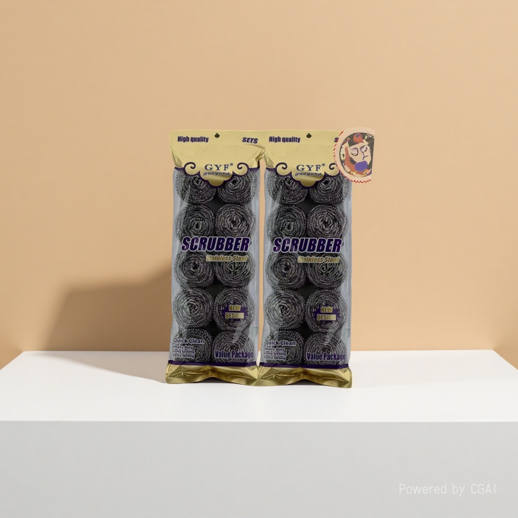 钢丝球/清洁球洗碗刷/尼龙清洁球/青岛棉花珠散装/压缩卡通海绵洗碗细节图