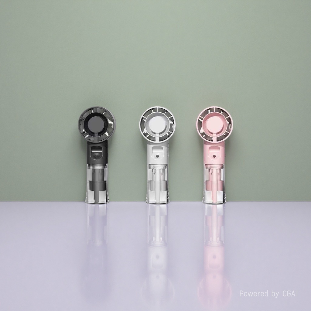 A hot-selling, high-appearancy-level three-color fan that will charm you, a handheld cooling electric fan Specification image