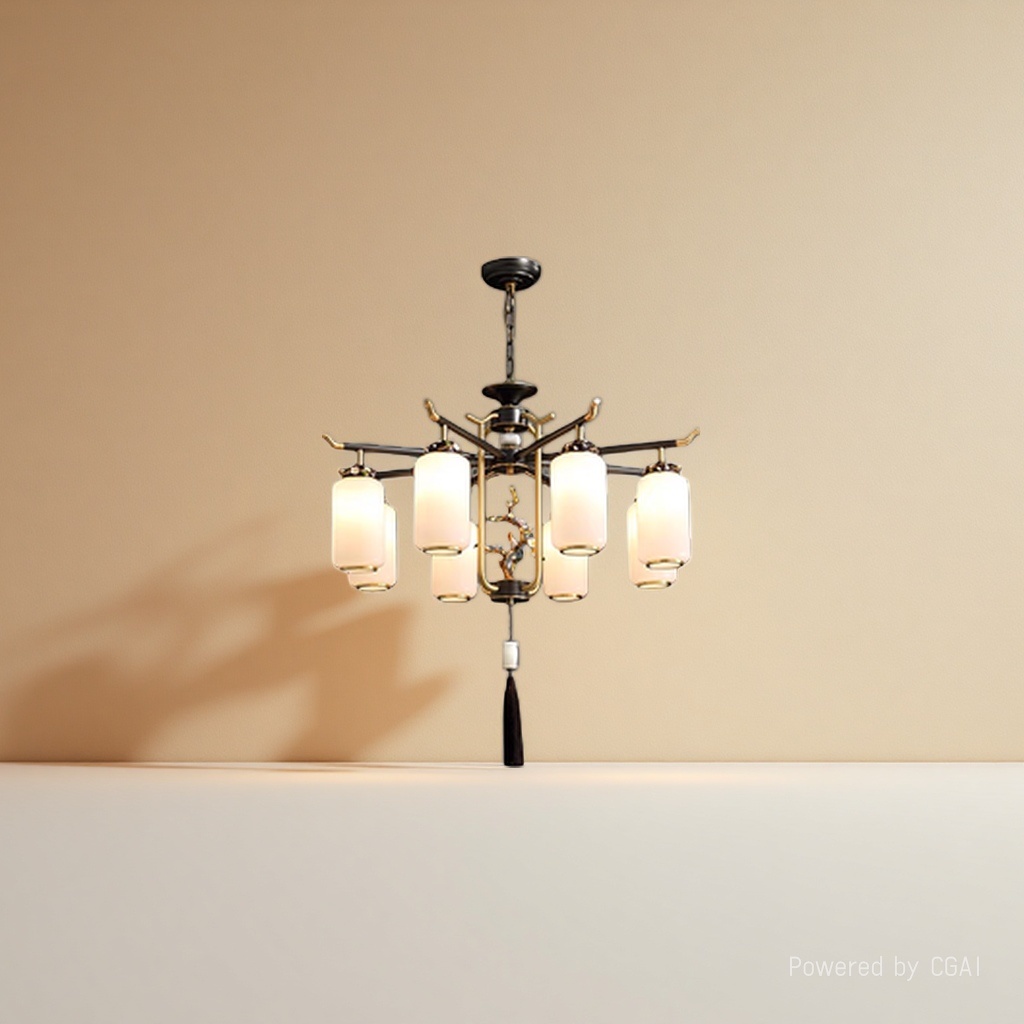 Nordic art golden household small chandelier Lantern Festival lighting fixtures details Picture