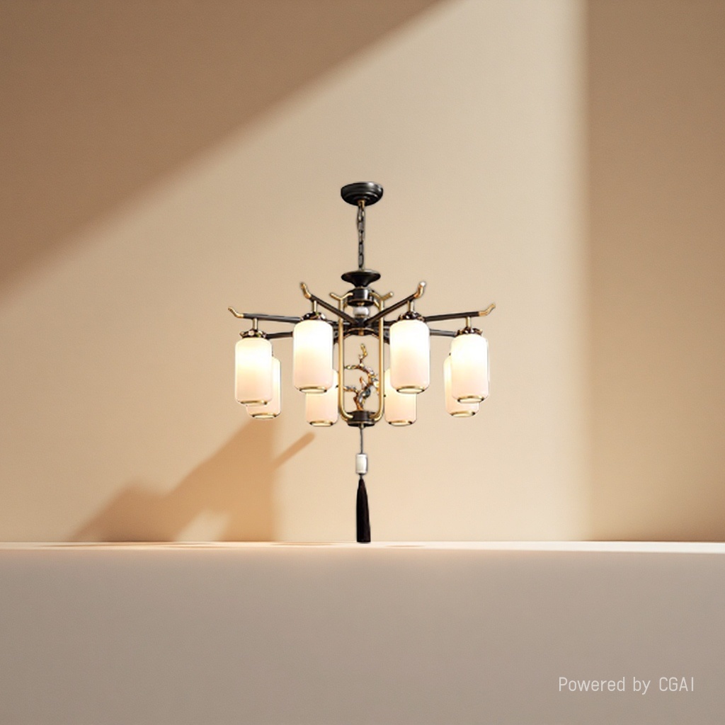 Nordic art golden household small chandelier Lantern Festival lighting fixtures Specification image