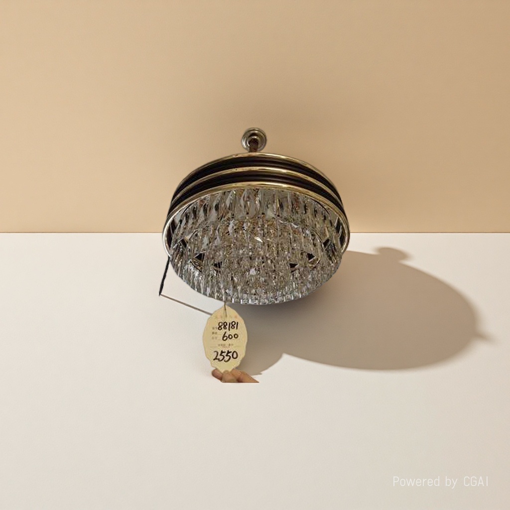 Opple Cool Lamp Golden frame crystal ceiling lamp lighting fixtures Specification image