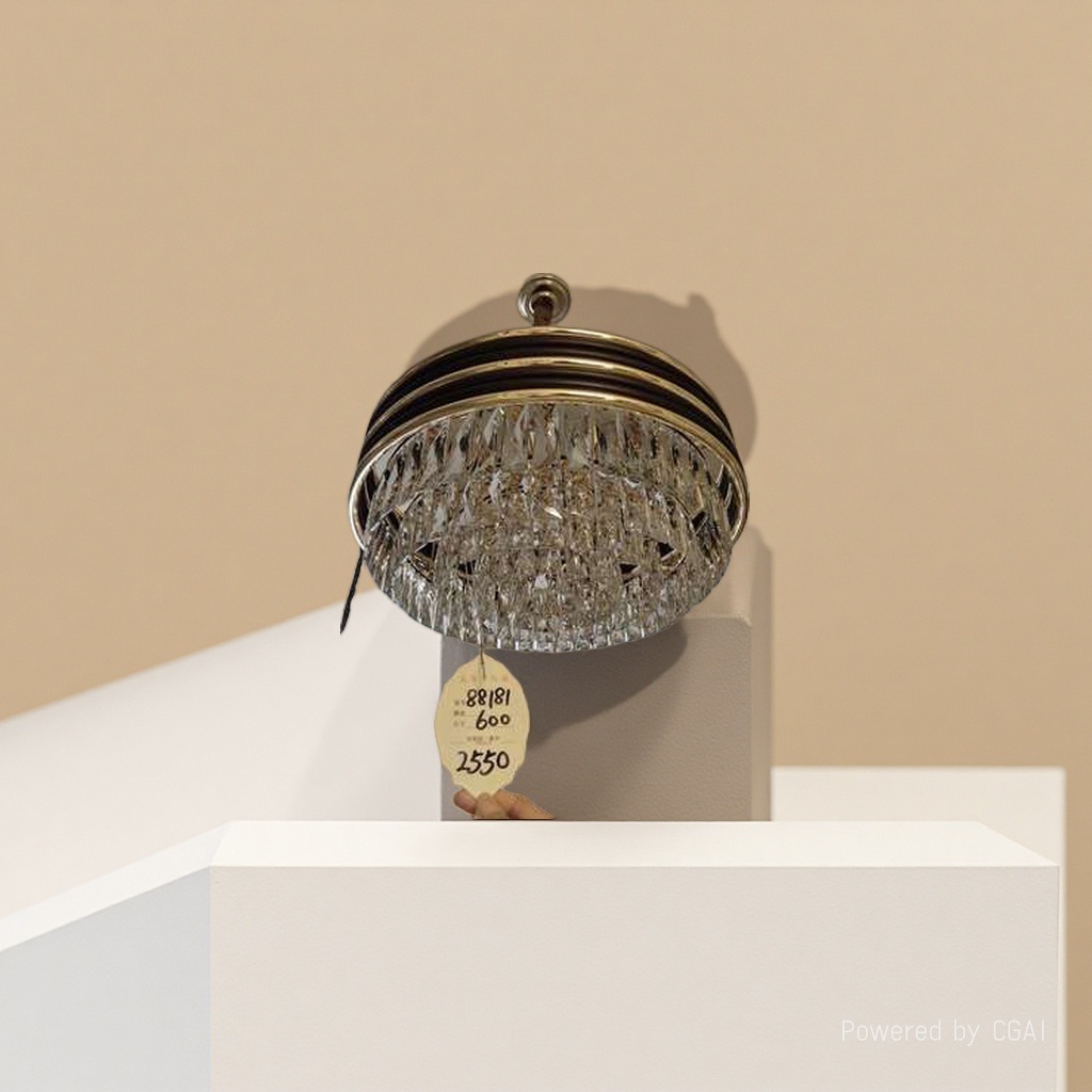 Opple Cool Lamp Golden frame crystal ceiling lamp lighting fixtures Application Scenario