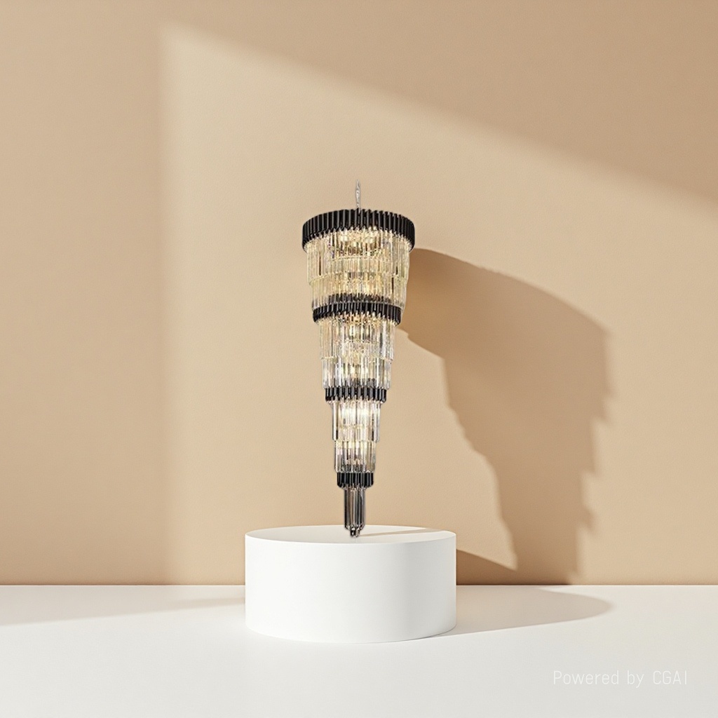 Black metal frame crystal chandelier, small chandelier, lighting fixtures, artistic lamps, Nordic Lantern Festival lamps Application Scenario