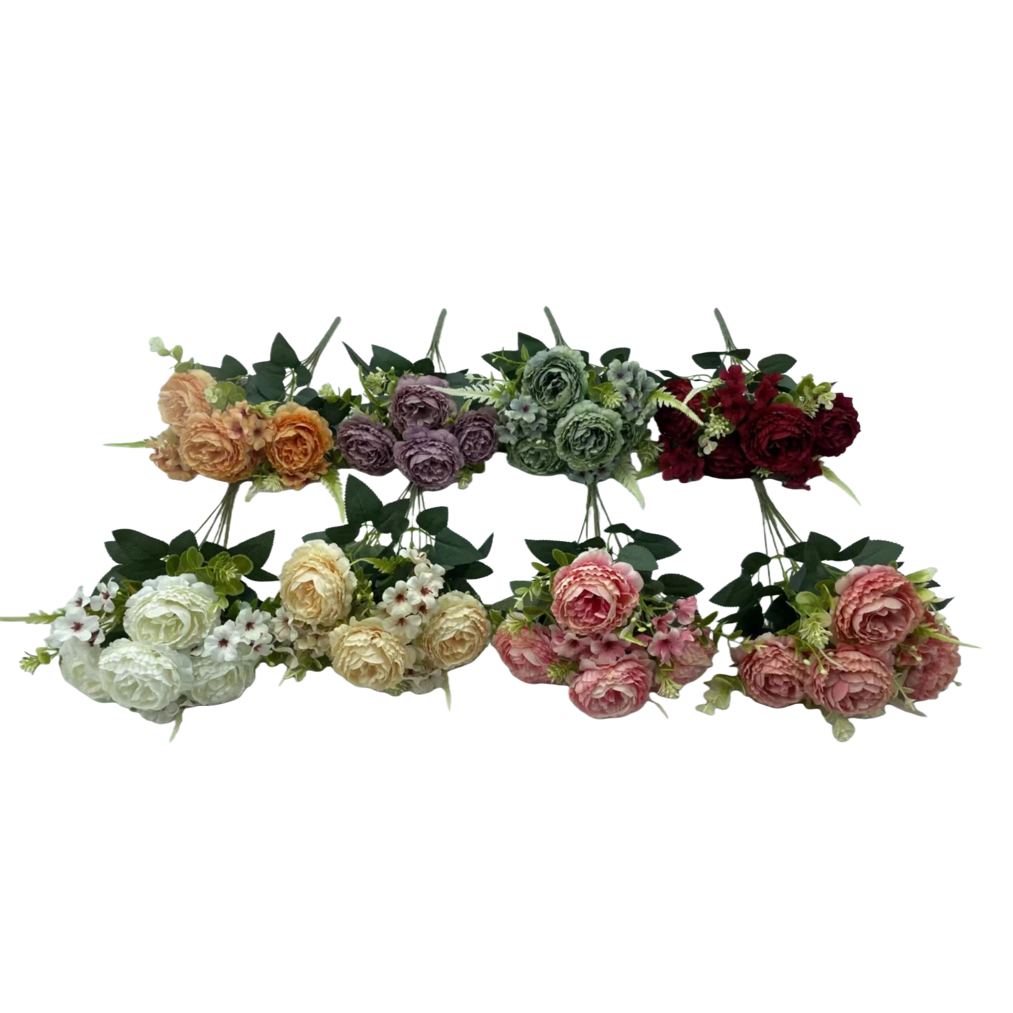 Simulación colorida bouquet de plástico espuma flores falsas flores artificiales decoración flores simuladas flores falsas Item Picture