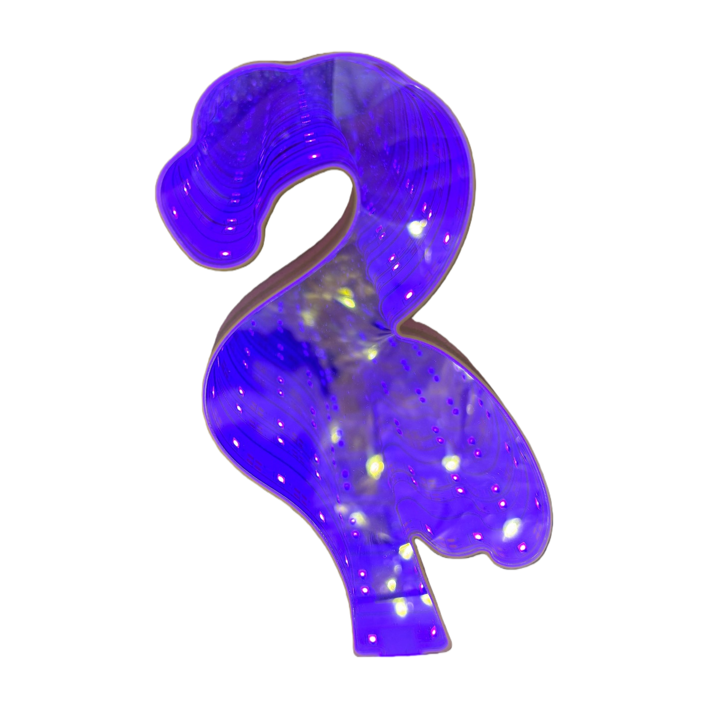 LED purple light-emitting question mark e-sports atmosphere magnetic e-sports atmosphere light Item Picture
