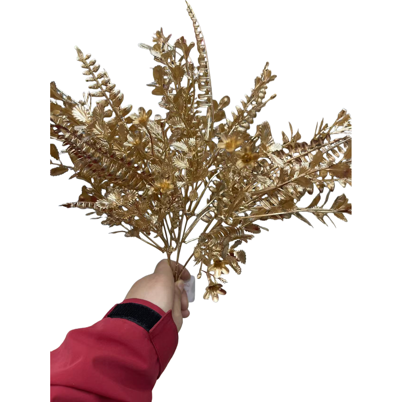 مصابيح مزيفة مزروعة في رغاوي مصنوعة من البلاستيك الذهبي مزخرفة بغرفة المعيشة Item Picture