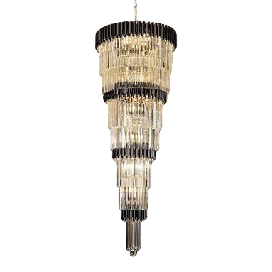 Black metal frame crystal chandelier, small chandelier, lighting fixtures, artistic lamps, Nordic Lantern Festival lamps Item Picture