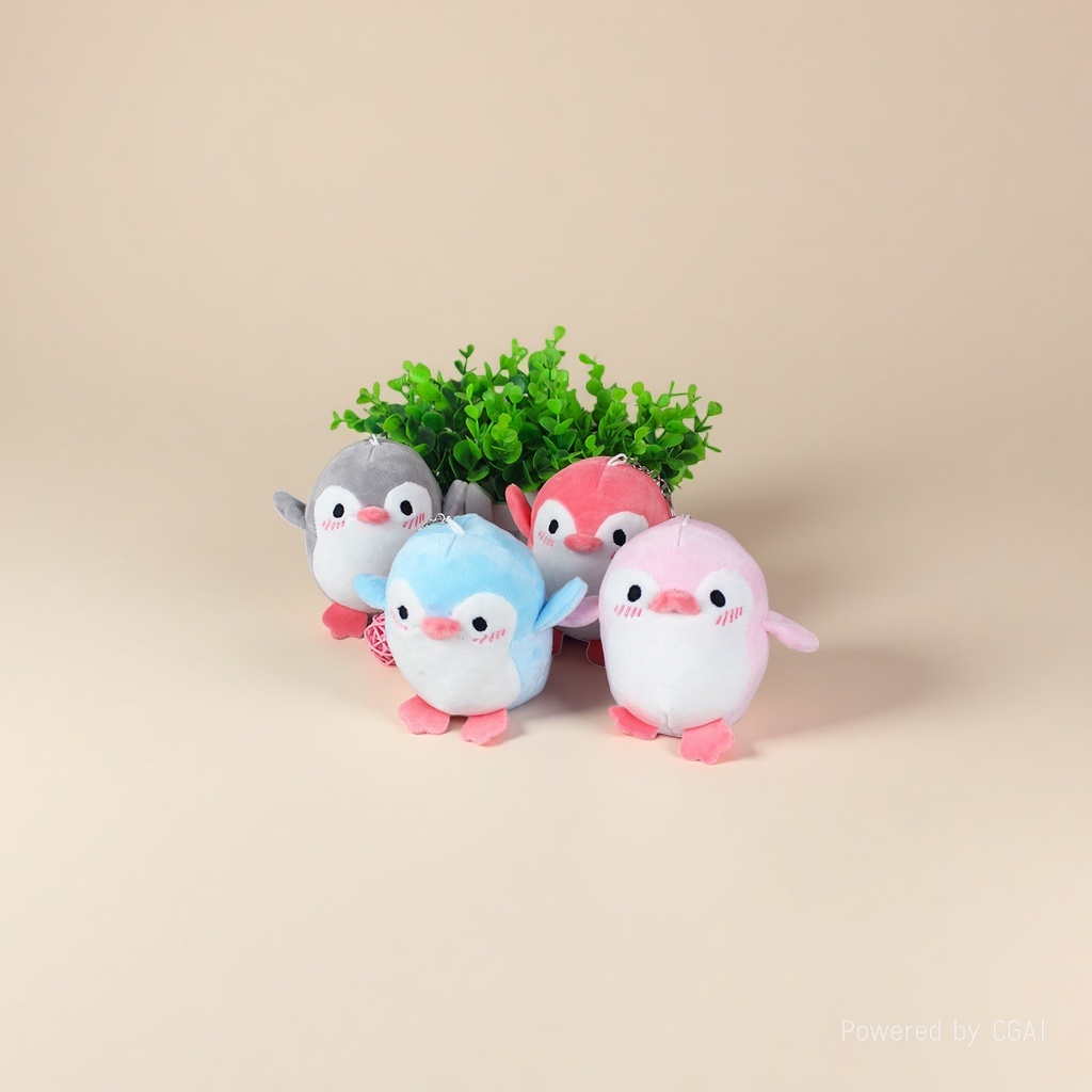 Wholesale of colorful penguin plush toys, plush dolls and dolls Specification image
