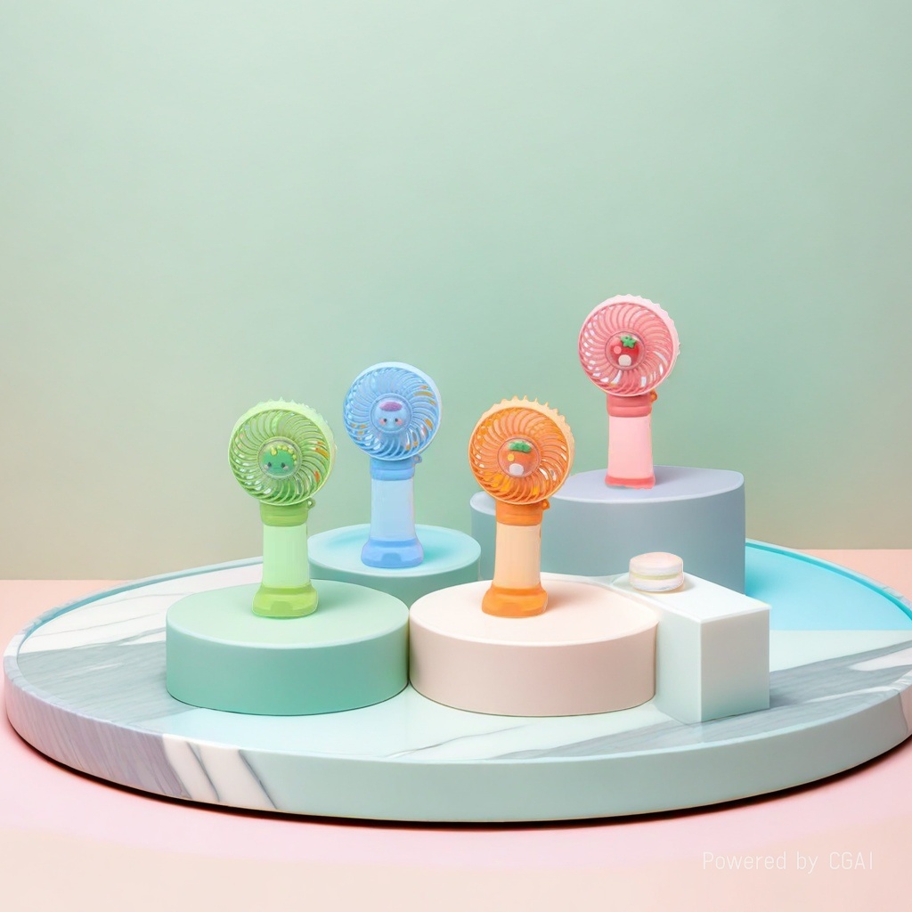 Mini handheld colorful small fan, a portable handheld cooling electric fan for student dormitories outdoors