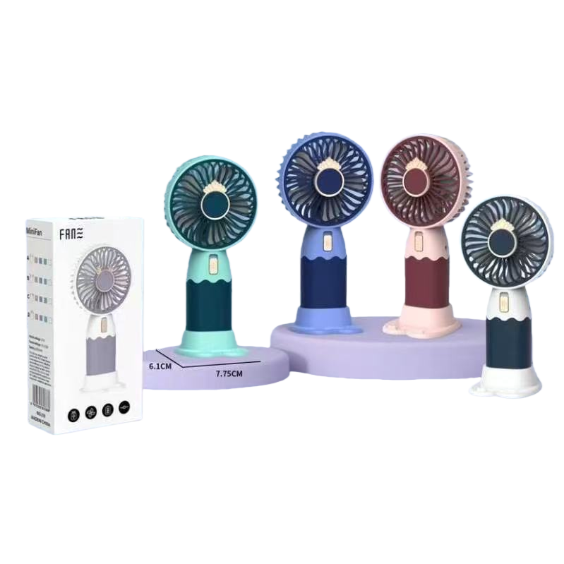 Hot-selling mini colorful portable handheld fan student cooling electric fan Item Picture