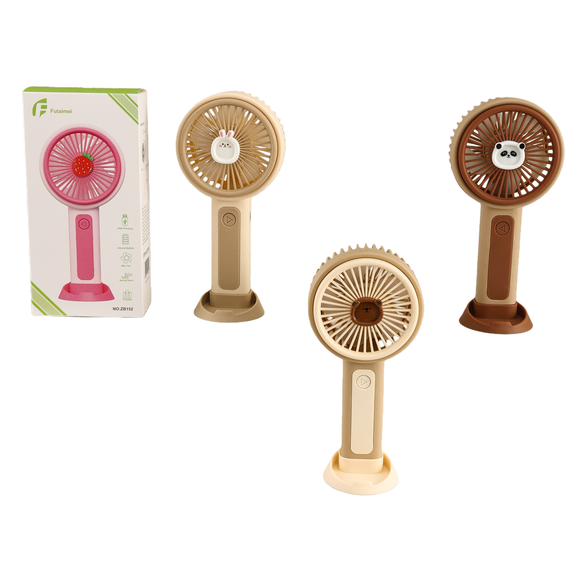 Mini handheld fan, cute design, small fan, portable handheld electric fan for students outdoors Item Picture